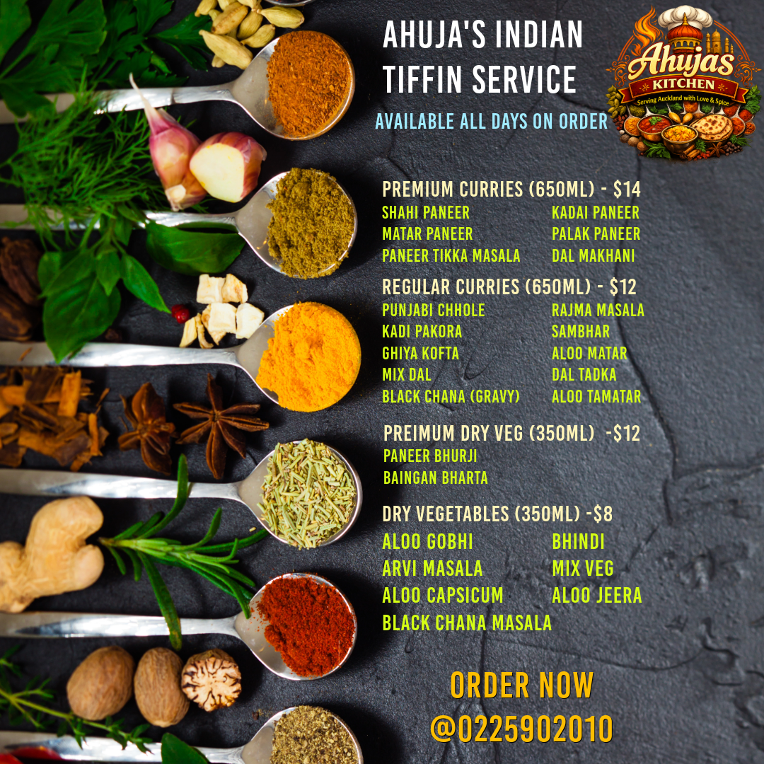 Curries menu