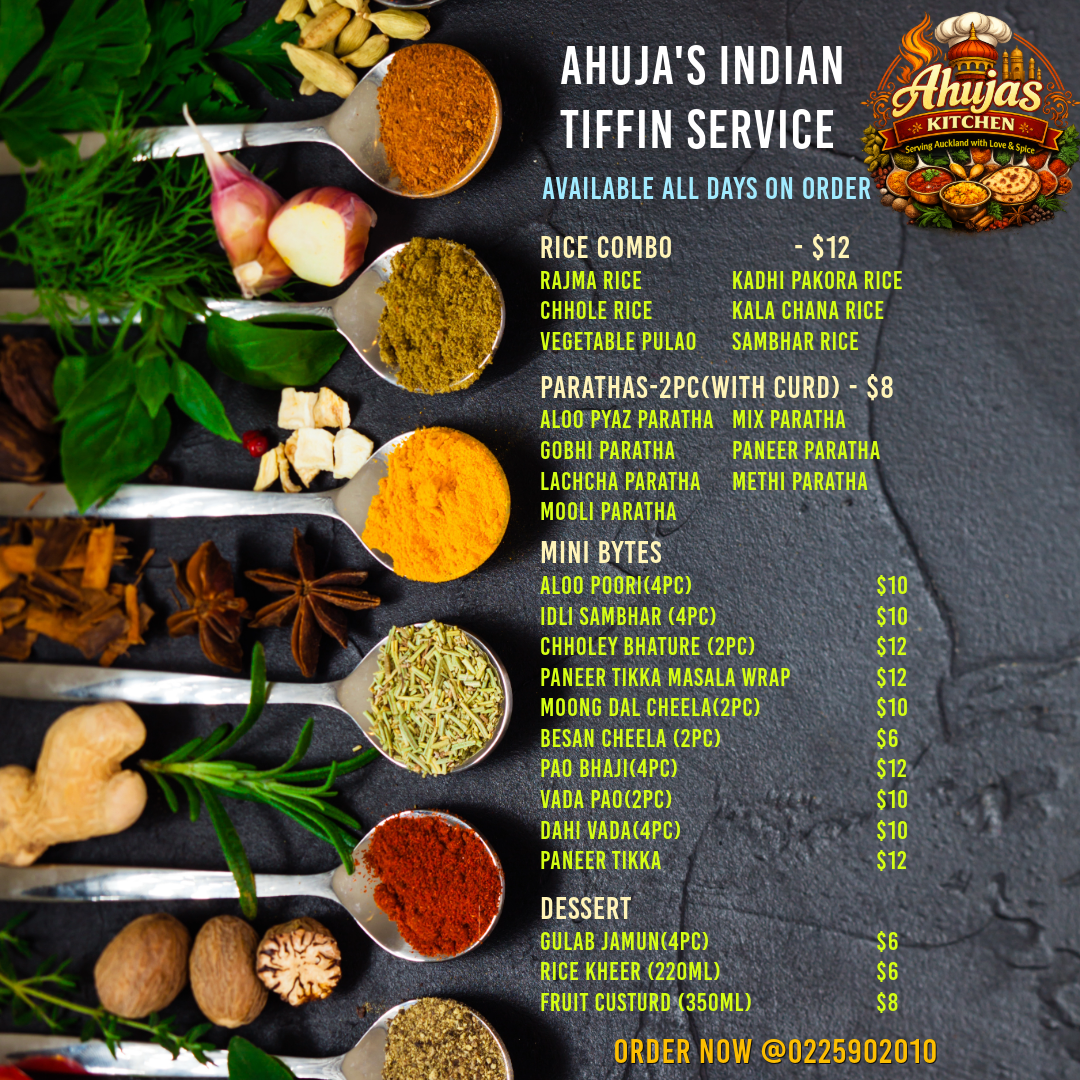 Snacks menu